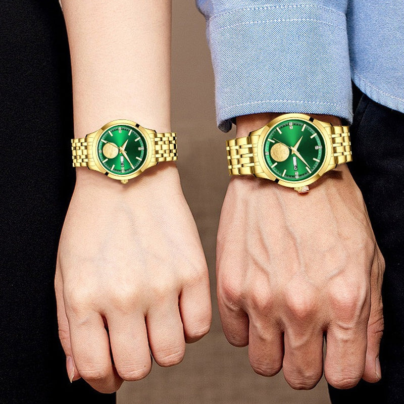 🎄🎁Christmas Special Offer: 50% OFF💥Luxurious Swiss Automatic Gold Watch For Couples