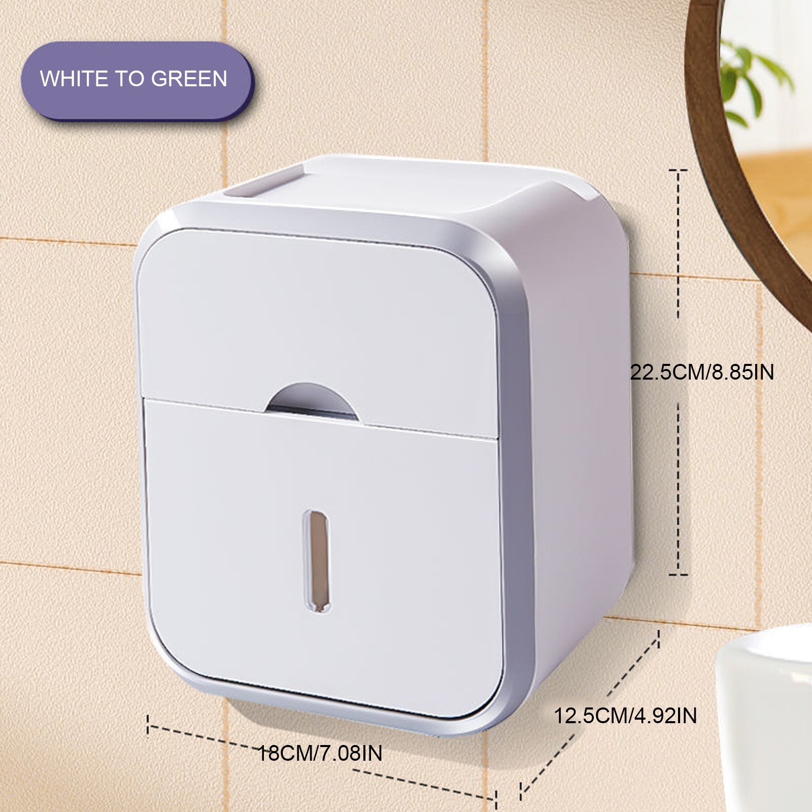 🔥Last Day Sale 50%🔥Punch-free Toilet Paper Holder Box