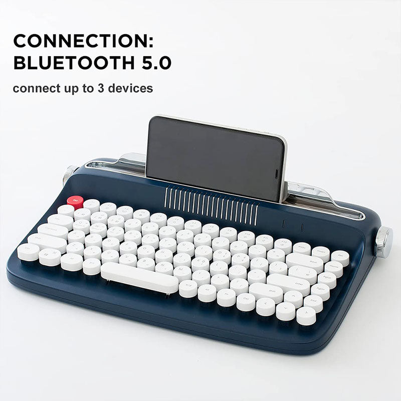 ACGAM ACTTO B303 Typewriter Retro Bluetooth Membrane Keyboard