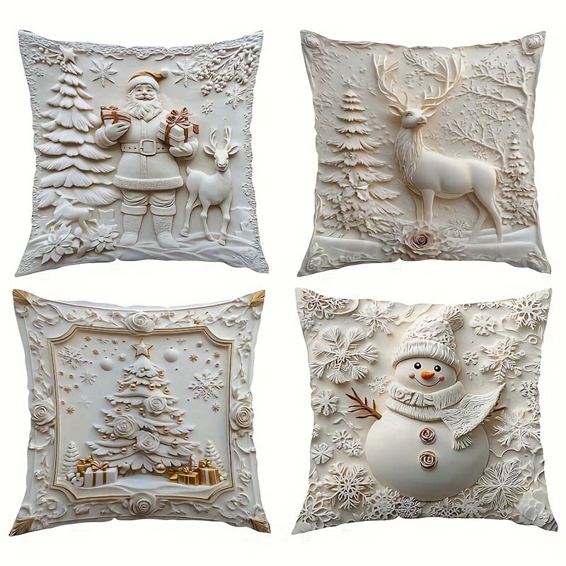 Elegant Christmas Decorative Pillow Covers (50% OFF)