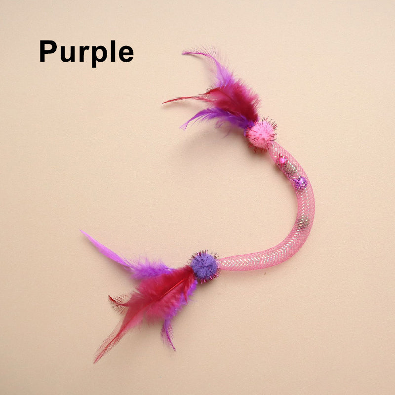 🎁BIG SALE! Cat Teaser Toys with Catnip & Feathers – Your Kitty Goes Crazy! 🐱✨
