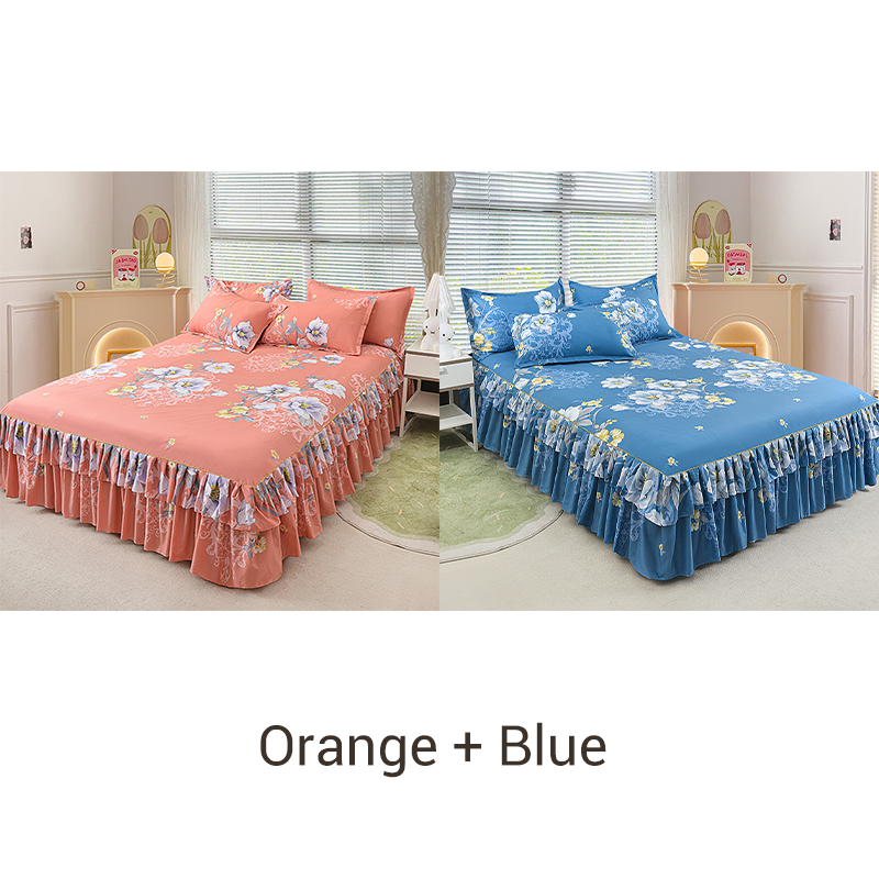 ⏳Time-Limited Special⏰3-Piece Ruffled Bed Skirt Set🛏️
