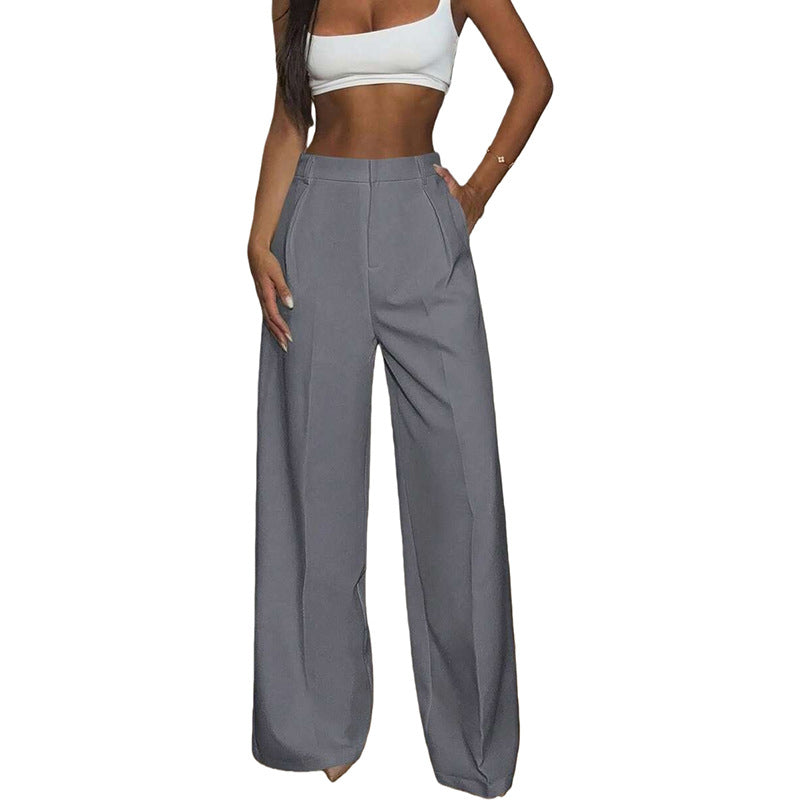 Women's High-Waisted Wide-Leg Pants