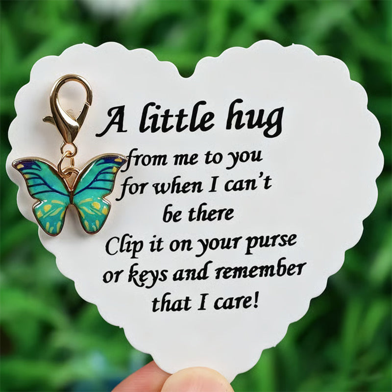 Elegant Butterfly Pendant with Message Card