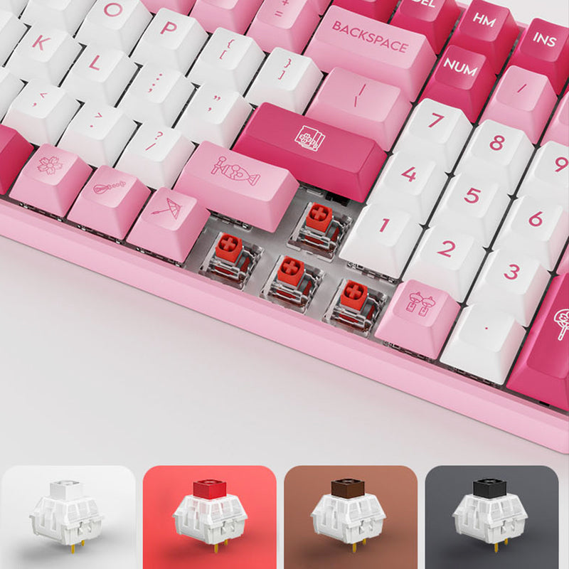 ACGAM 6096 Pink 96% Mechanical Keyboard