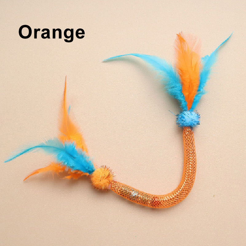 🎁BIG SALE! Cat Teaser Toys with Catnip & Feathers – Your Kitty Goes Crazy! 🐱✨