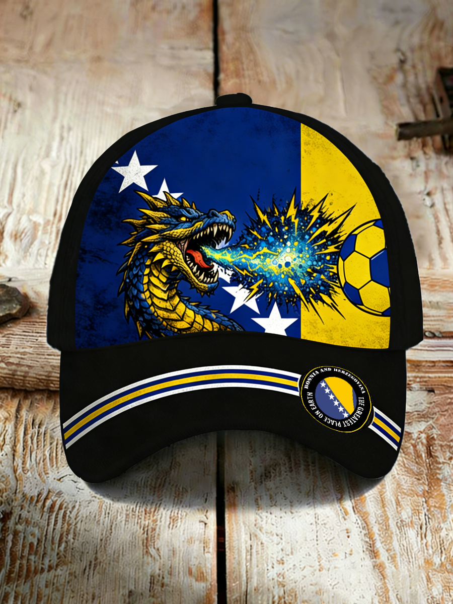 Unisex Bosnia ZMAJEVI Football Lover Printed Hat