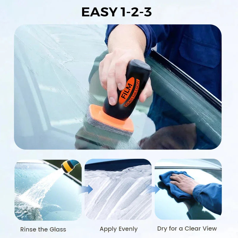 🚗 BUY 2 GET 1 FREE! ✨ Auto Glass Oil Film Cleaner – Streak-Free Cleaning, Scratch-Safe Formula & Easy Application 💦🔧