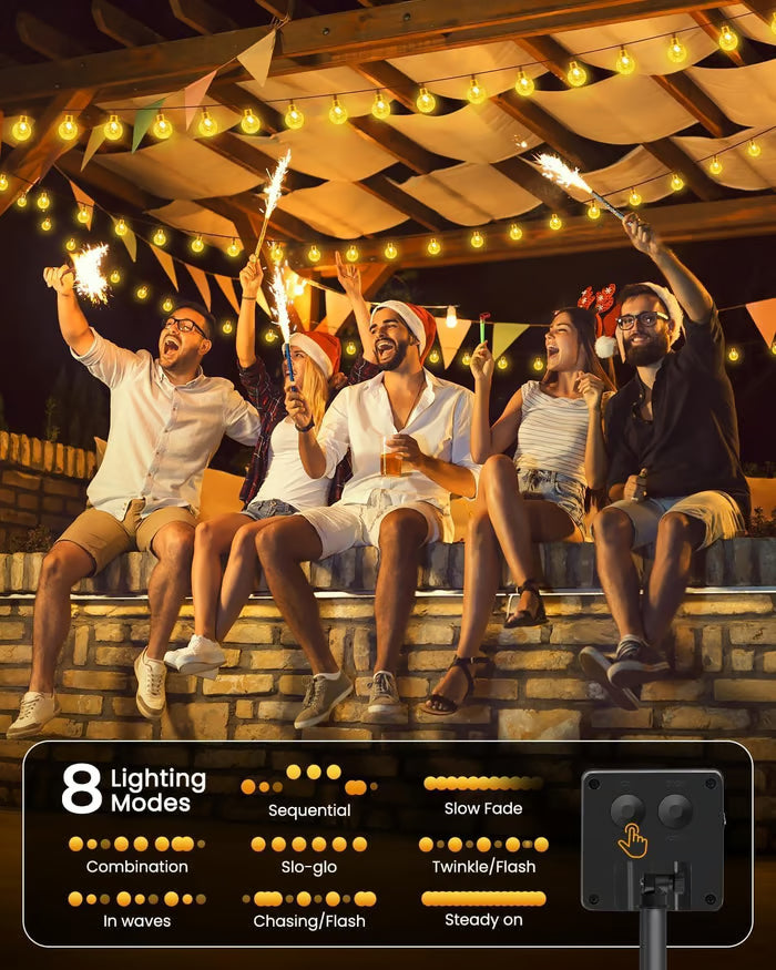 🎀Best Holiday Decorations🎀Waterproof Solar Powered LED Outdoor String Lights