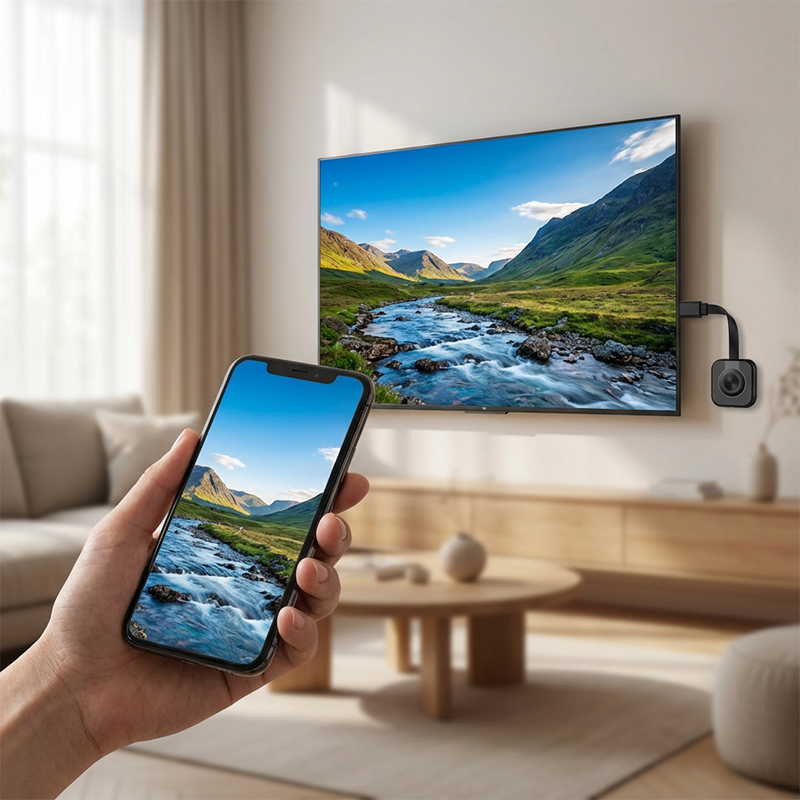 🥳2026 HOT SALE🥳💞50K+ SOLD!✨ 💝Wireless HDMI Display Dongle Adapter – Stream 1080p/4K from Phone to TV in Seconds! No Cables, No Hassle! 📱📺