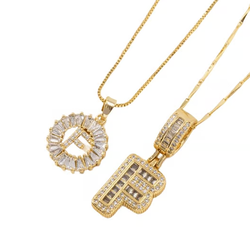 ✨2 Pack💍 Initial Letter Pendant Necklaces-Best Gift for your friends💝