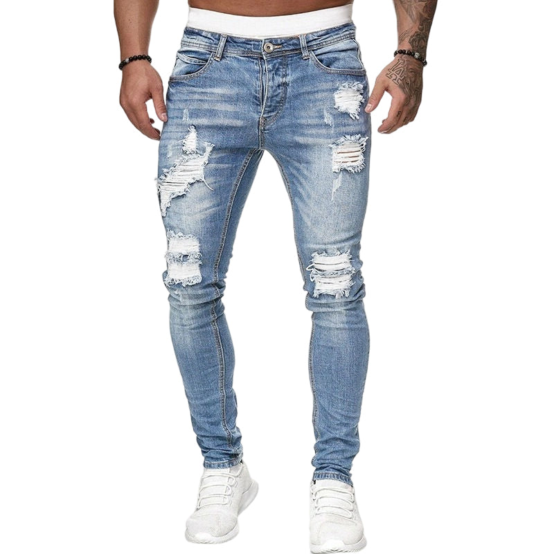 🔥BUY 2 GET FREE SHIPPING🎁New arrival 50% OFF💥Men's Stylish Ripped Skinny Jeans