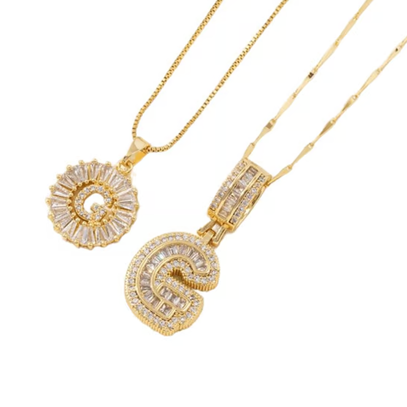✨2 Pack💍 Initial Letter Pendant Necklaces-Best Gift for your friends💝