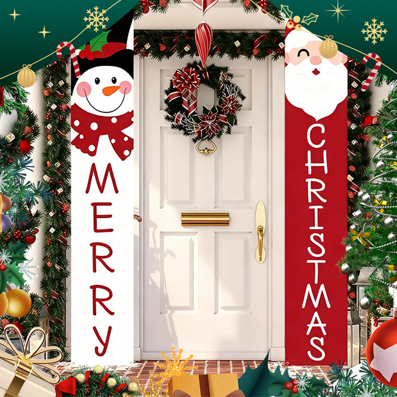 Christmas Door Banners 🎄 | Festive Holiday Decoration for Home & Parties