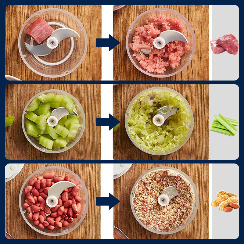 💎50% OFF! 💎 Powerful Large-Capacity Electric Food Chopper – Robust Motor, Smart Design & Stainless Steel Blades