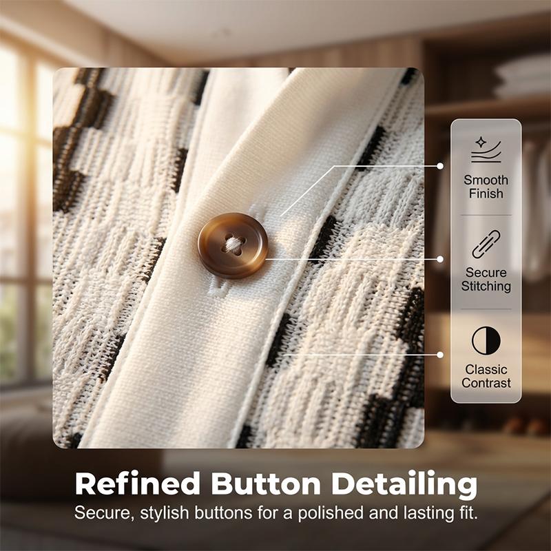 Men's Short Sleeve Retro Geometric Knit Shirt【BUY 2 GET FREE SHIPPING】