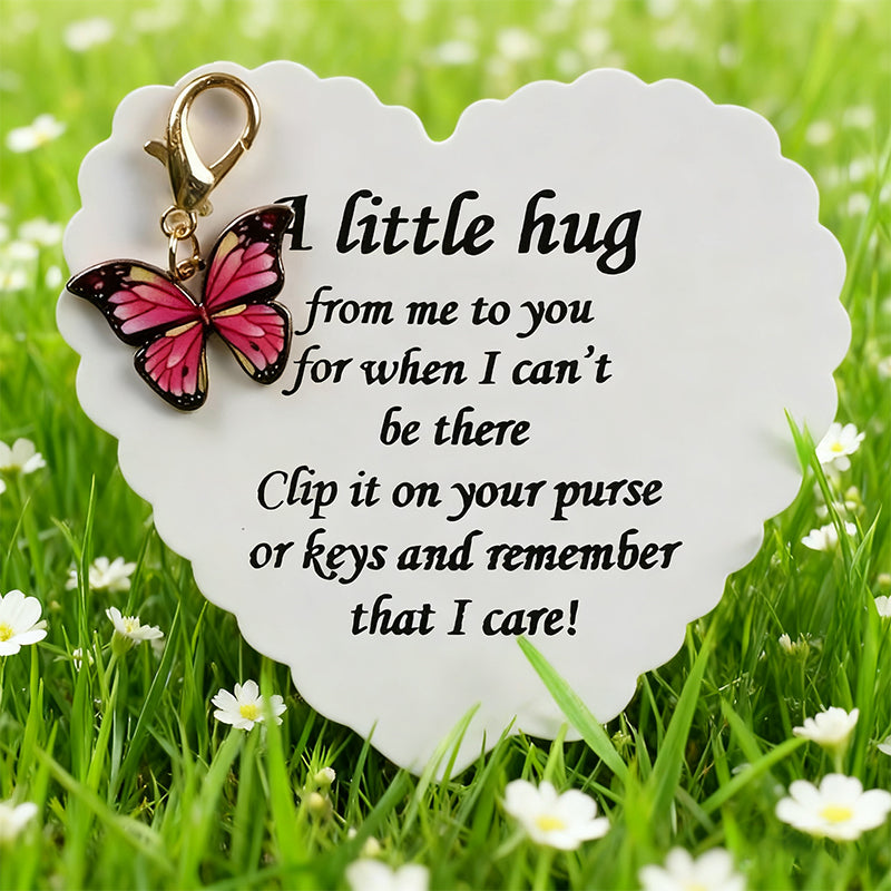 Elegant Butterfly Pendant with Message Card