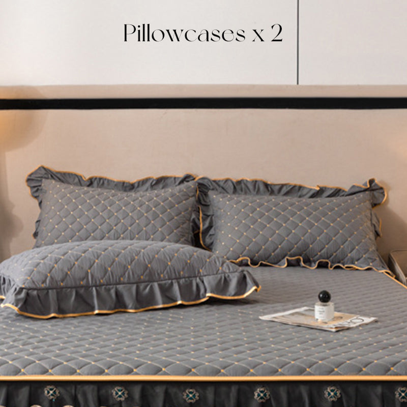 ⏳Limited-time 50% off⏰Ruffled Bed Sheet Skirt / Pillowcases🛏️