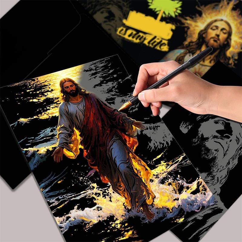 Scratch Art Painting Kit for Adults