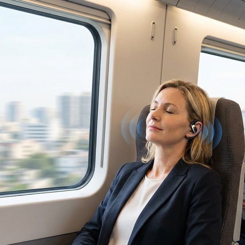 🎁 57% OFF! 🌀 Wireless Open-Ear Headphones – Air Conduction Tech, 72H Playtime & AI Noise-Canceling Calls 🎧✨