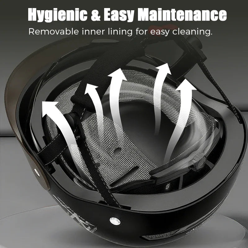 🛡️Breathable Lightweight Crash-Resistant Motorcycle Helmet