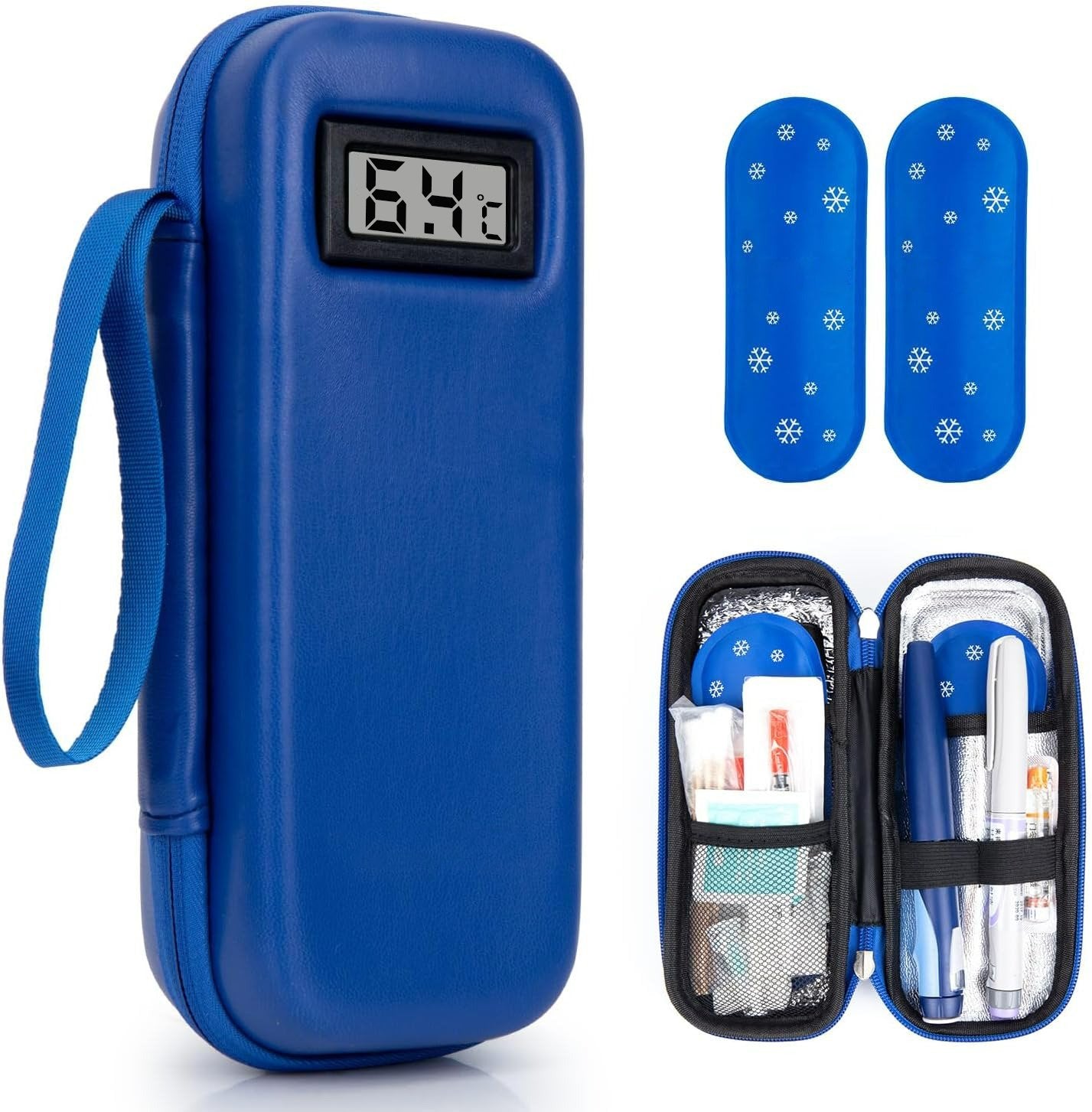 🔥Refrigerant travel kit for insulin with temperature display Temperature monitoring in real time