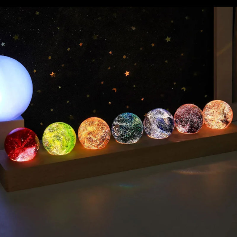 Glowing Starry Sky Glass Sphere Decor