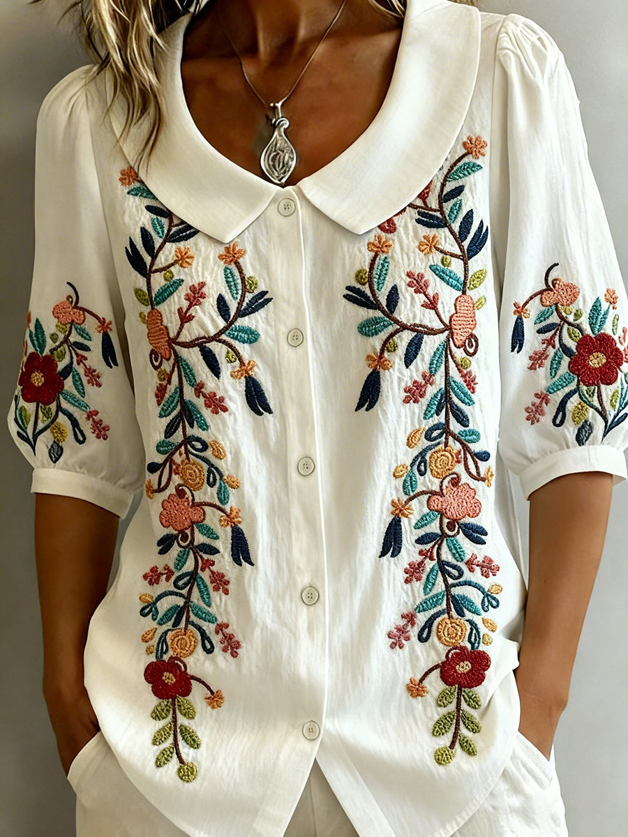 Women's Floral Print Casual Shirt