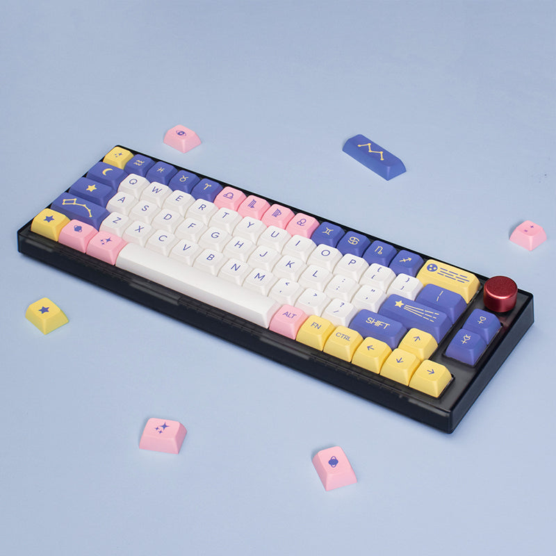 ACGAM Astrology Purple Constellation XDA Profile Keycap Set 134 Keys