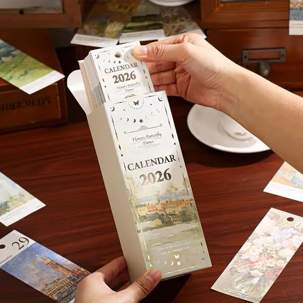 🎨Turn Time Into Art — 2026 Retro Oil Painting Calendar 🎨