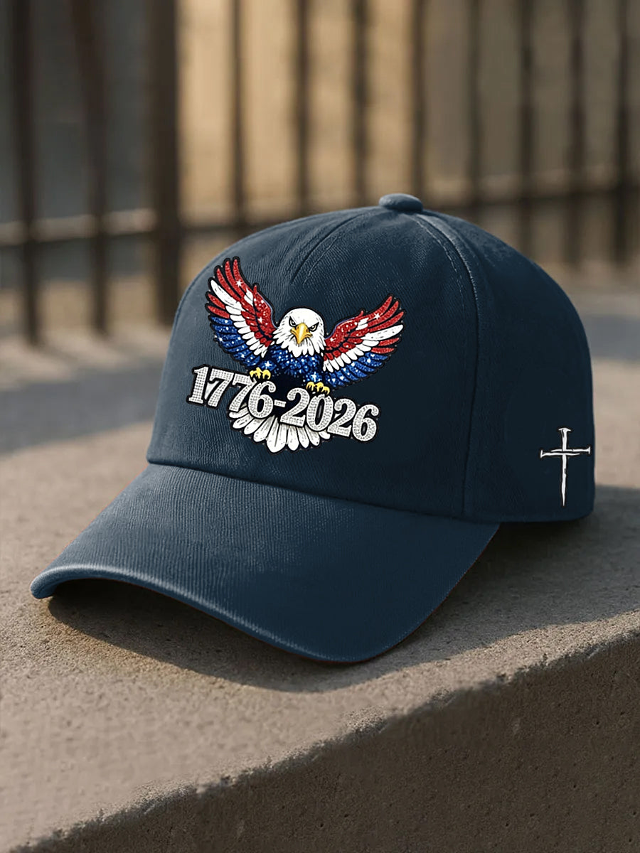 Unisex  Retro American Independence Day  Washed Cap