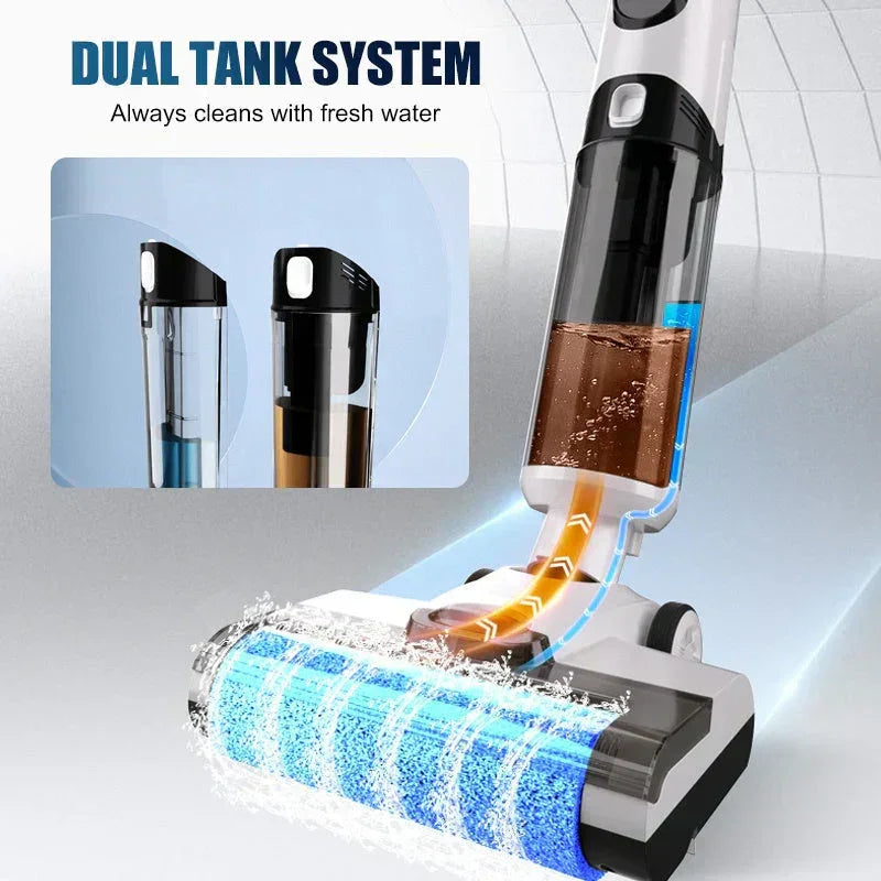 🧹 50% OFF NOW! ✨ Cordless Wet Dry Vacuum – Self-Cleaning Mop, Lightweight for Hard Floors & Handles Pet Hair 🐾✨