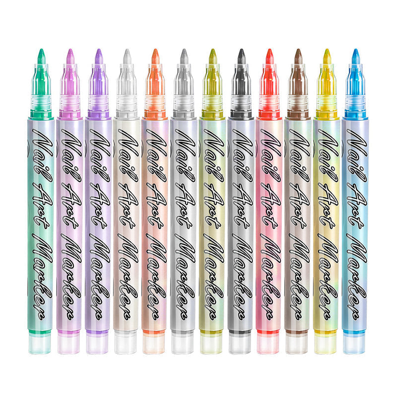 🩷❤️12-Color Acrylic Nail Art Pens Set🧡💛