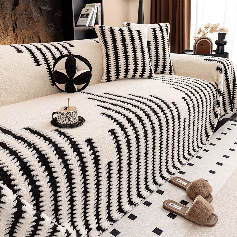 🛋️ Christmas Early Bird Special Offer 💖Soft Plush Non-Slip Couch Cover🍂