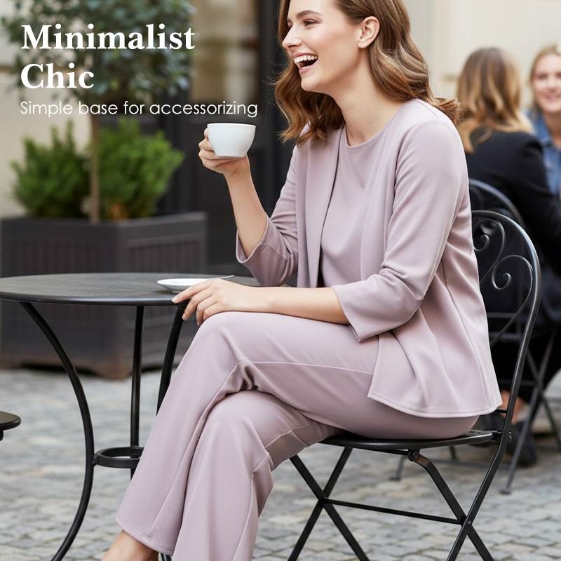 Women's Sleeveless Top, Cardigan & Pants Set