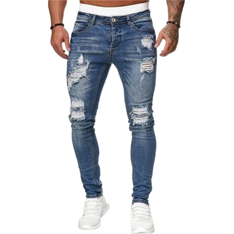 🔥BUY 2 GET FREE SHIPPING🎁New arrival 50% OFF💥Men's Stylish Ripped Skinny Jeans