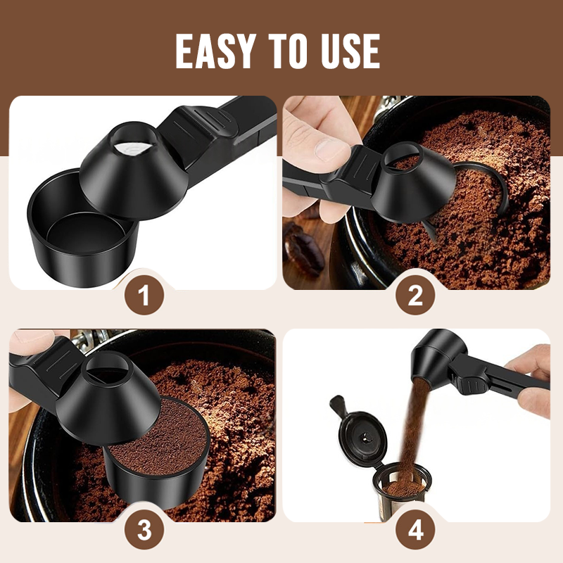 🔥 2-Tablespoon Coffee Measuring Scoop Funnel