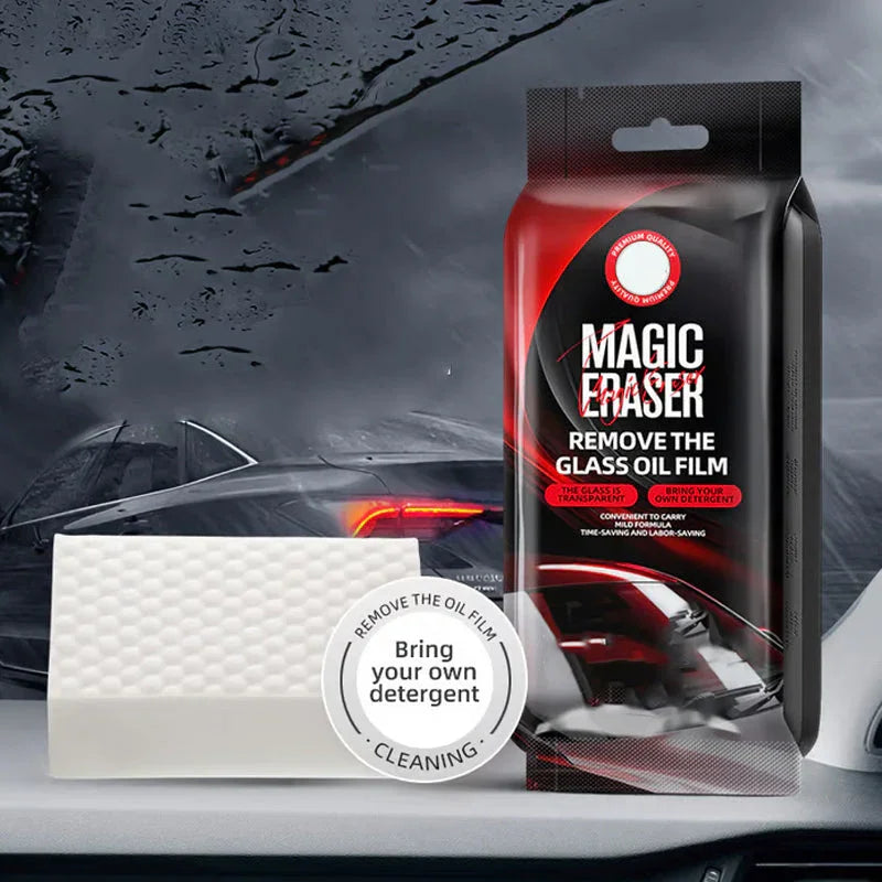 🚗 ✨ CAR GLASS CLEANING SPONGE - Effortless Scrubbing & Streak-Free Shine, Gentle on Tinted Windows and Mirrors, Quick-Drying Formula 🌟🧽
