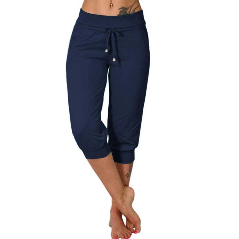 🩳 50% OFF NOW! 😴 Drawstring Waist Cropped Sweatpants for Lounging – Soft Fabric, Relaxed Fit & Comfortable ☁️