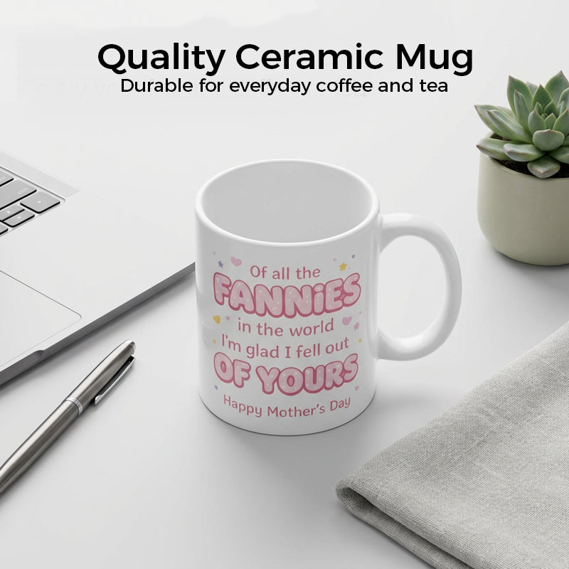 ☕ 50% OFF NOW! 💝 Funny Mother's Day Mug for Mom – 11oz Ceramic, Humorous Message & Dishwasher Safe 🎁