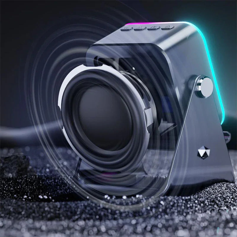 5-in-1 Wireless Induction Bluetooth Speaker with Adjustable Phone Stand