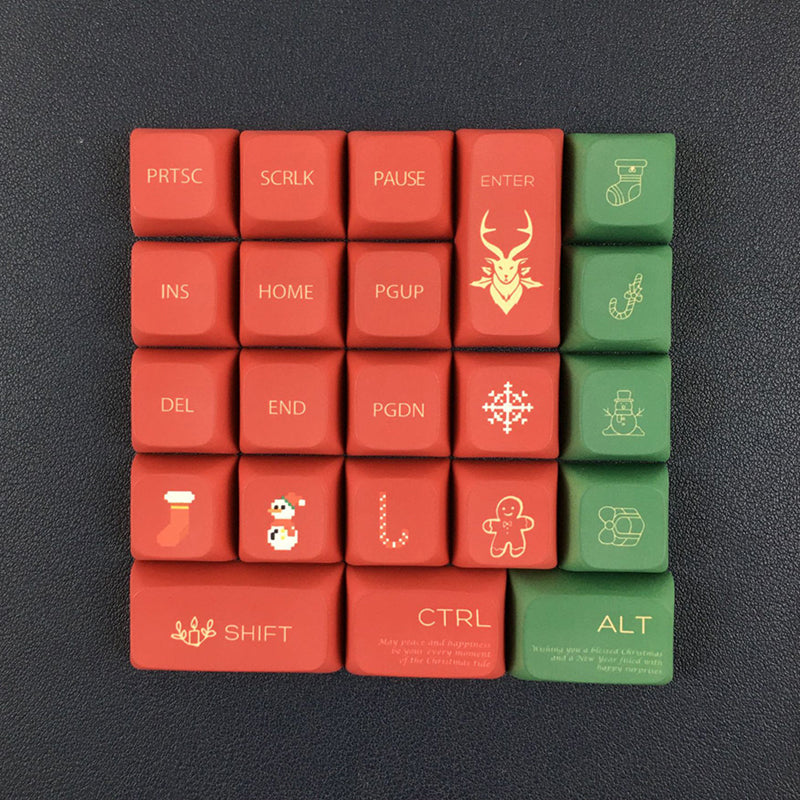 ACGAM Christmas PBT XDA Profile Keycap Set 136 Keys