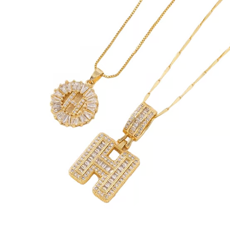 ✨2 Pack💍 Initial Letter Pendant Necklaces-Best Gift for your friends💝