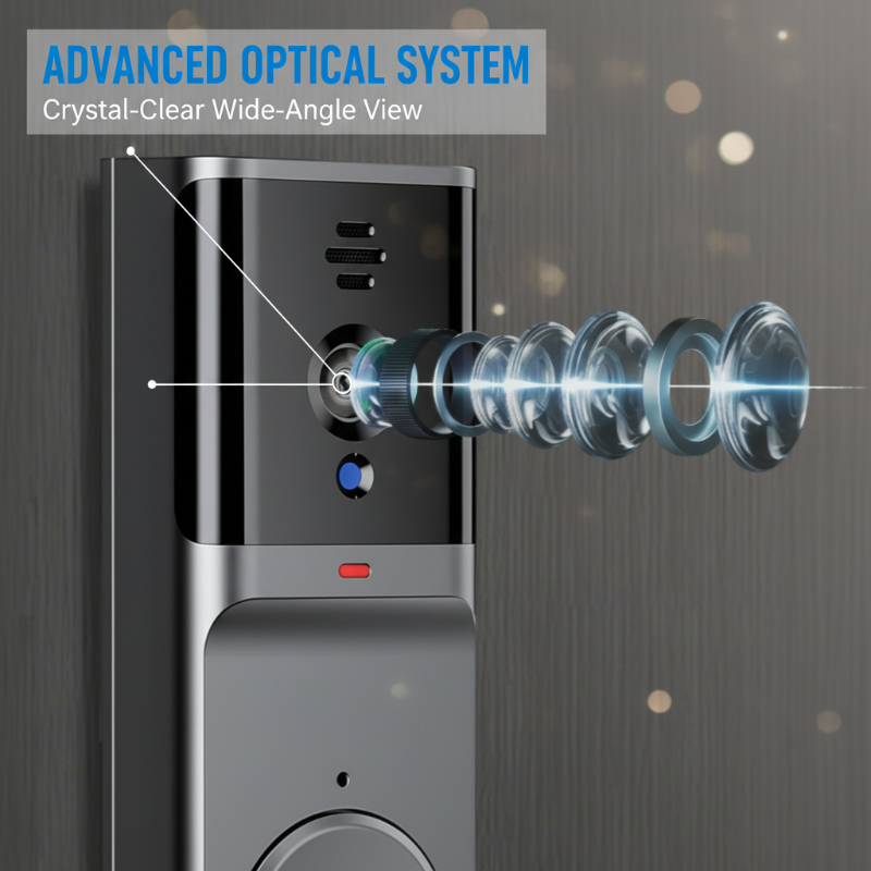 Cordless Smart Video Doorbell with 4.3