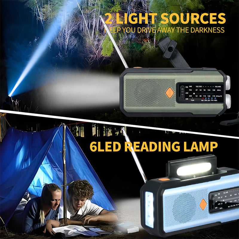📢📢50%  OFF !! ⏰Solar Hand-Crank Emergency Weather Radio