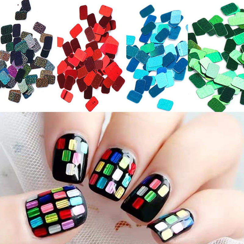 ✨50% OFF NOW! 🔥12-Color Square Glitter Nail Art Sequin Set🎉