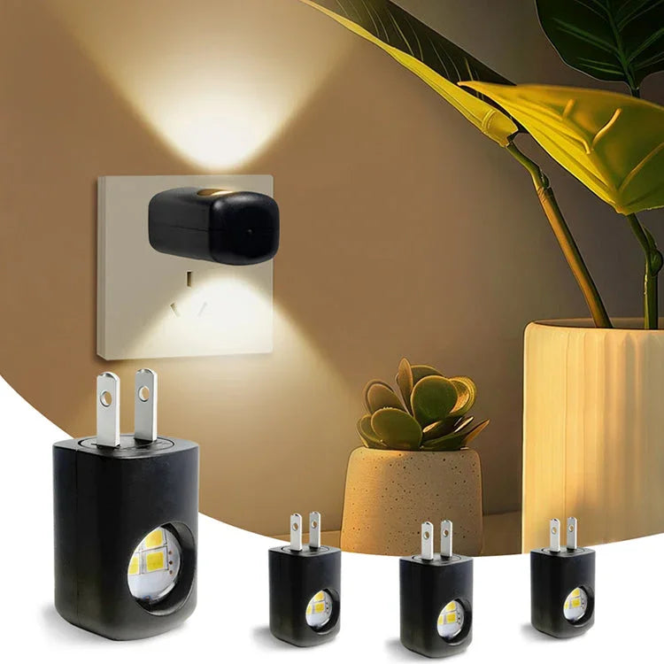 Smart LED Wall Socket Night Light With Auto-Dimmer