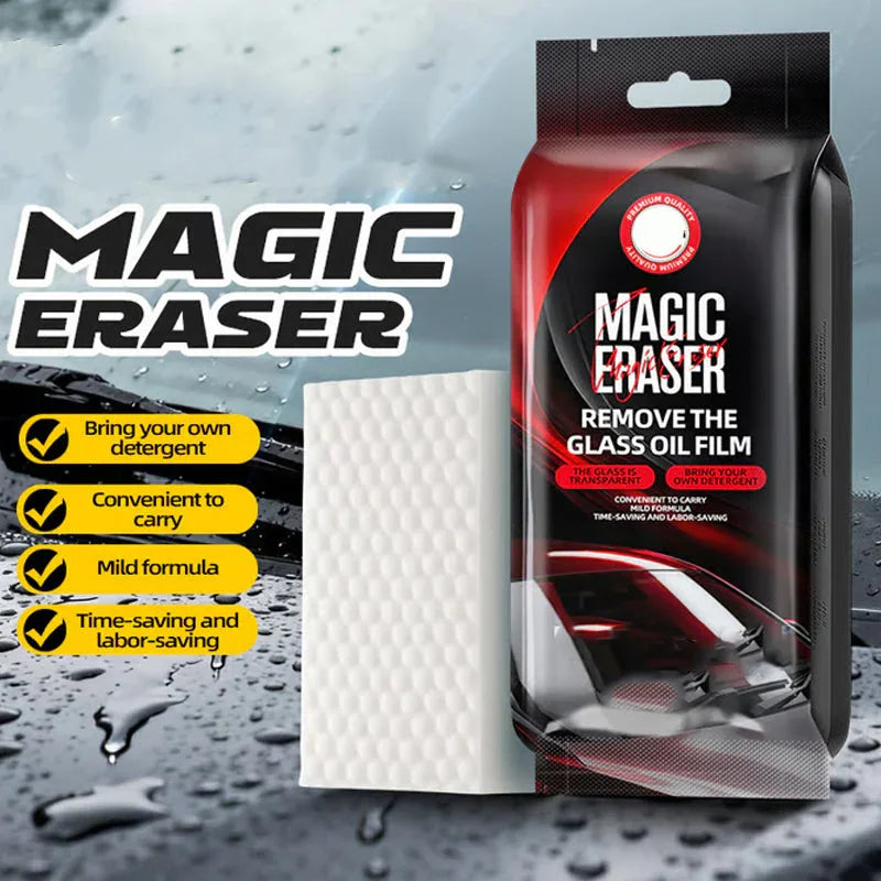 🚗 ✨ CAR GLASS CLEANING SPONGE - Effortless Scrubbing & Streak-Free Shine, Gentle on Tinted Windows and Mirrors, Quick-Drying Formula 🌟🧽
