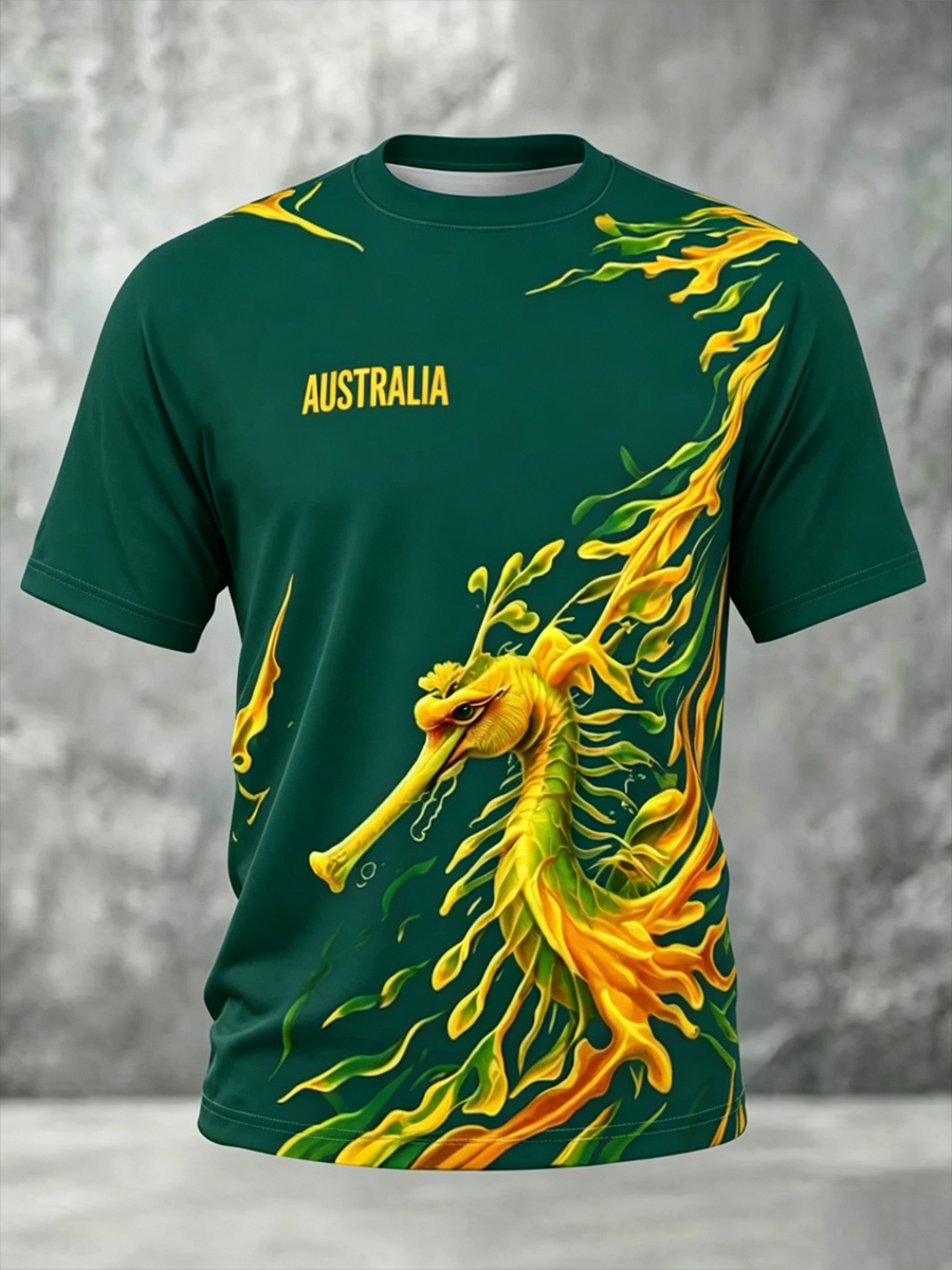 Men's Australian Football lovers short sleeves t-shirt