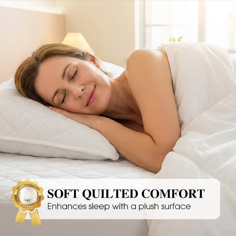 🔥 Hot Sale 🔥Waterproof Quilted Mattress Cover & Pillowcases Set